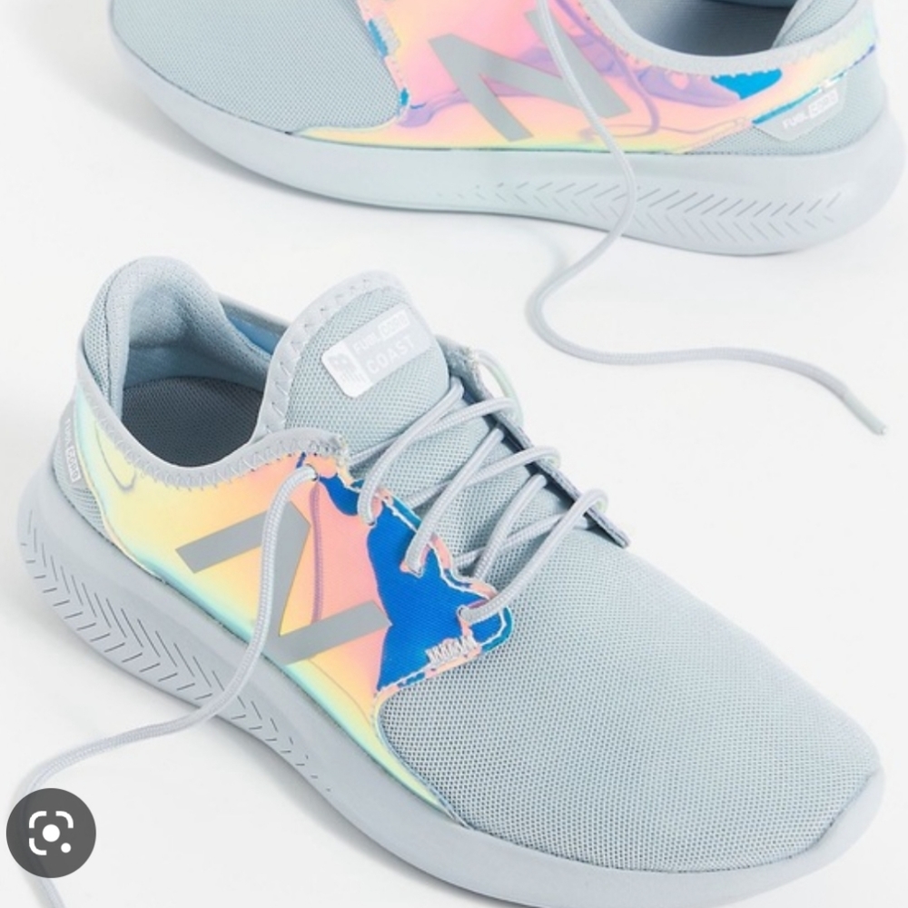 NWOB new balance free people fuel core sneakers in grey cyclone